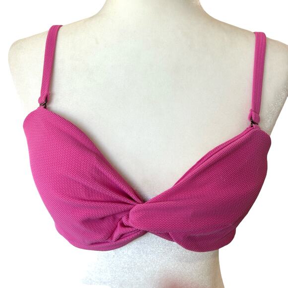 Andie The Capri Swim Top Size XL Color Orchid Pink Bandeau Straps NWT - Picture 2 of 15